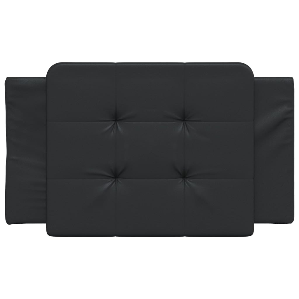 Headboard Cushion Black 90 cm Faux Leather