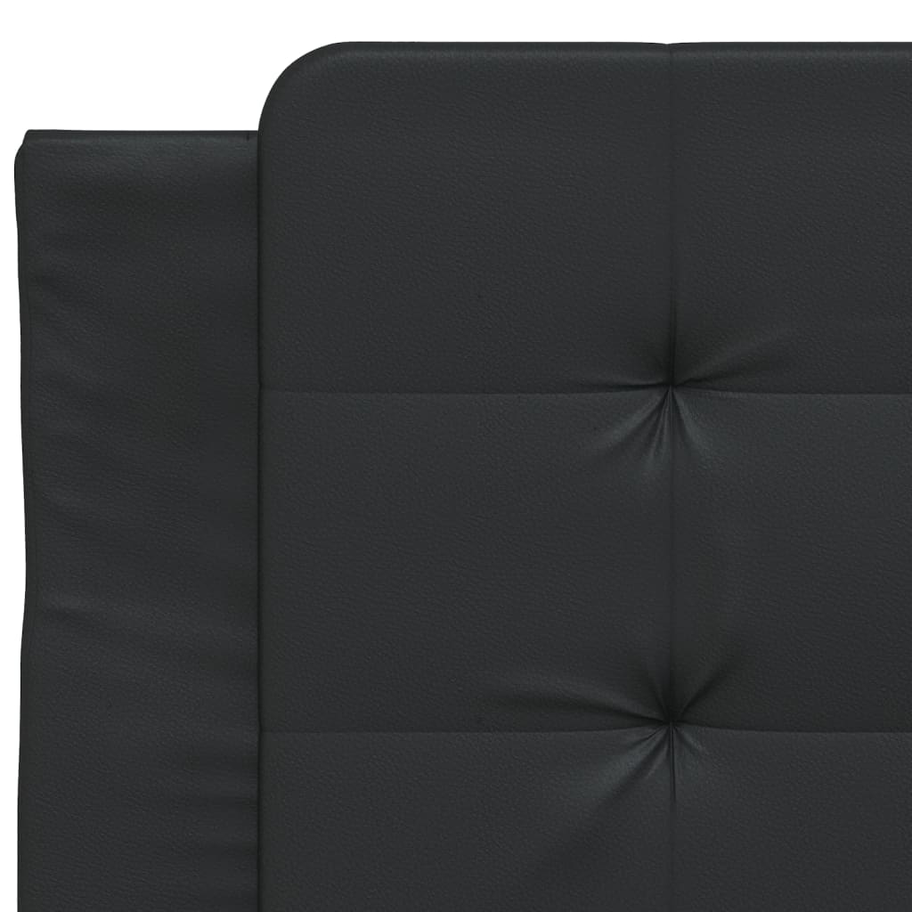 Headboard Cushion Black 90 cm Faux Leather