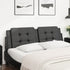 Headboard Cushion Black 153 cm Faux Leather