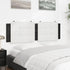 Headboard Cushion Black and White 153 cm Faux Leather