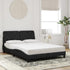 Bed Frame without Mattress Black 137x187 cm Double Velvet