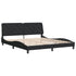 Bed Frame without Mattress Black 183x203 cm King Velvet