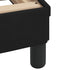 Bed Frame without Mattress Black 183x203 cm King Velvet