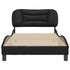 Bed Frame without Mattress Black 107x203 cm King Single Faux Leather