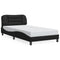 Bed Frame without Mattress Black 107x203 cm King Single Faux Leather