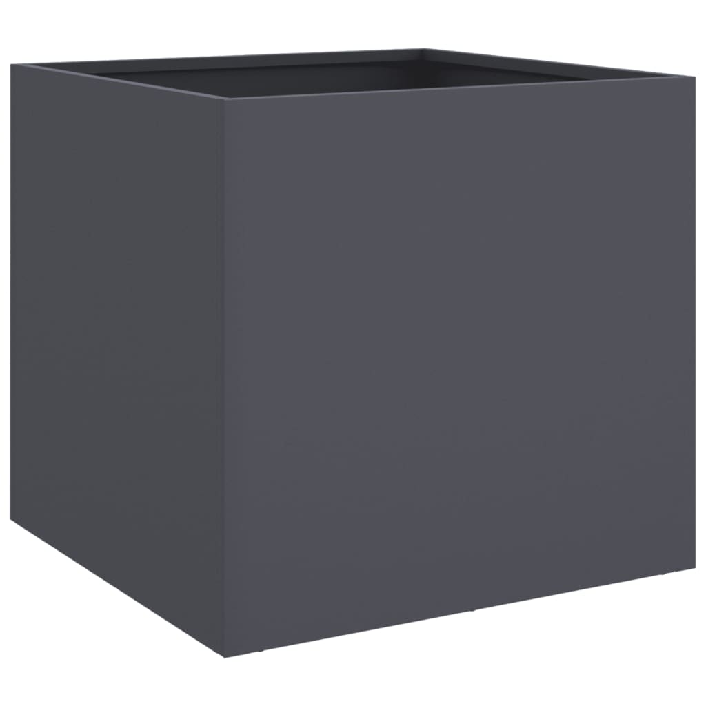 Planter Anthracite 49x47x46 cm Steel