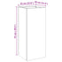 Planter Silver 32x29x75 cm Stainless Steel