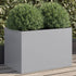 Planter Silver 62x40x39 cm Galvanised Steel