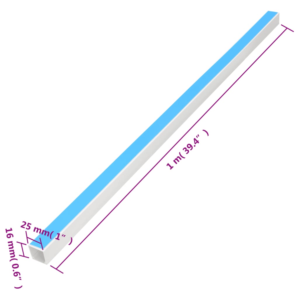 Cable Trunking Self-Adhesive 25x16 mm 30 m PVC