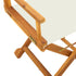 8 pcs Folding Garden Chairs Cream White Fabric