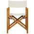 4 pcs Folding Garden Chairs Cream White Fabric