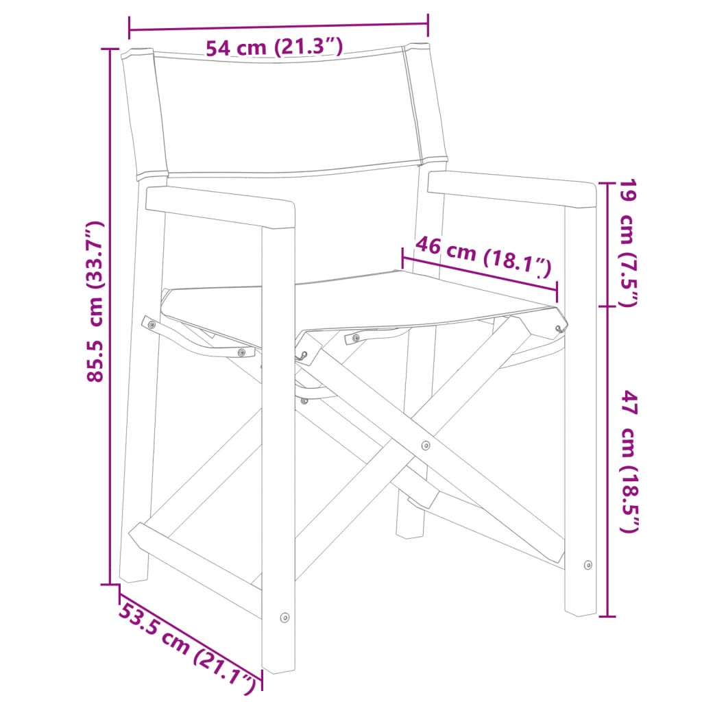 6 pcs Folding Garden Chairs Cream White Fabric