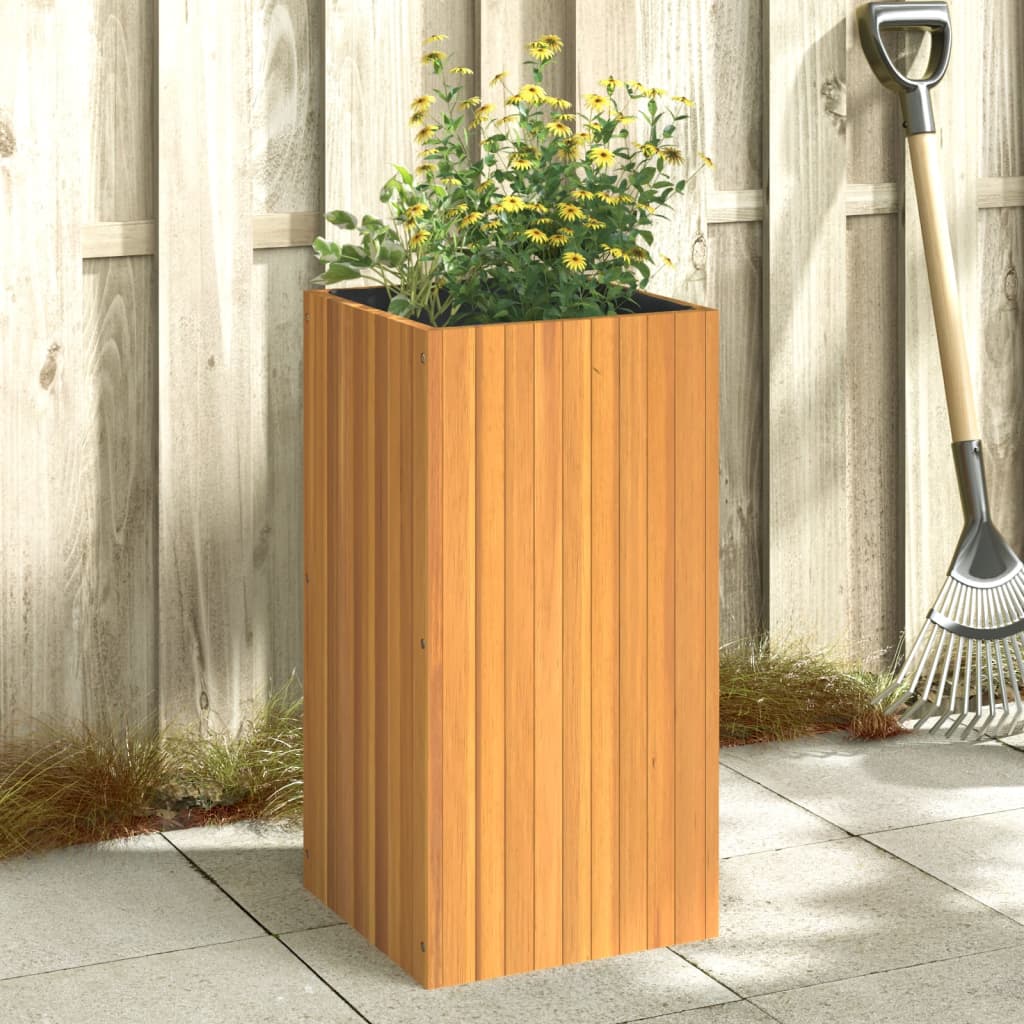 Garden Planter 45x45x90 cm Solid Wood Acacia