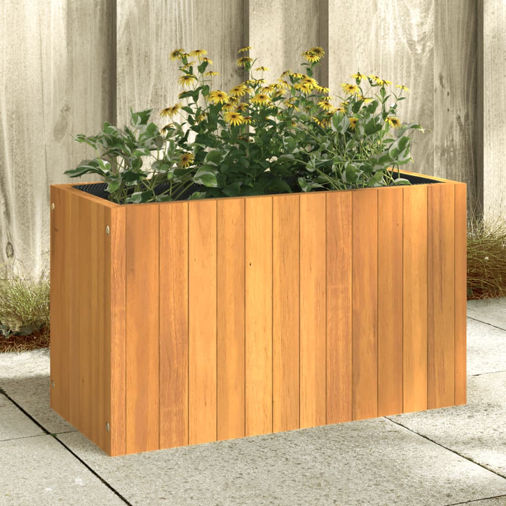 Garden Planter 59x27.5x35 cm Solid Wood Acacia