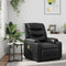 Massage Recliner Chair Black Faux Leather