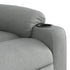 Massage Recliner Chair Light Grey Fabric