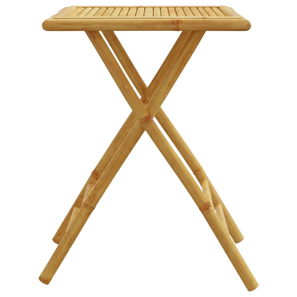 Folding Garden Table 55x55x75 cm Bamboo