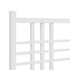 Metal Bed Frame without Mattress with Headboard White 183x203 cm King