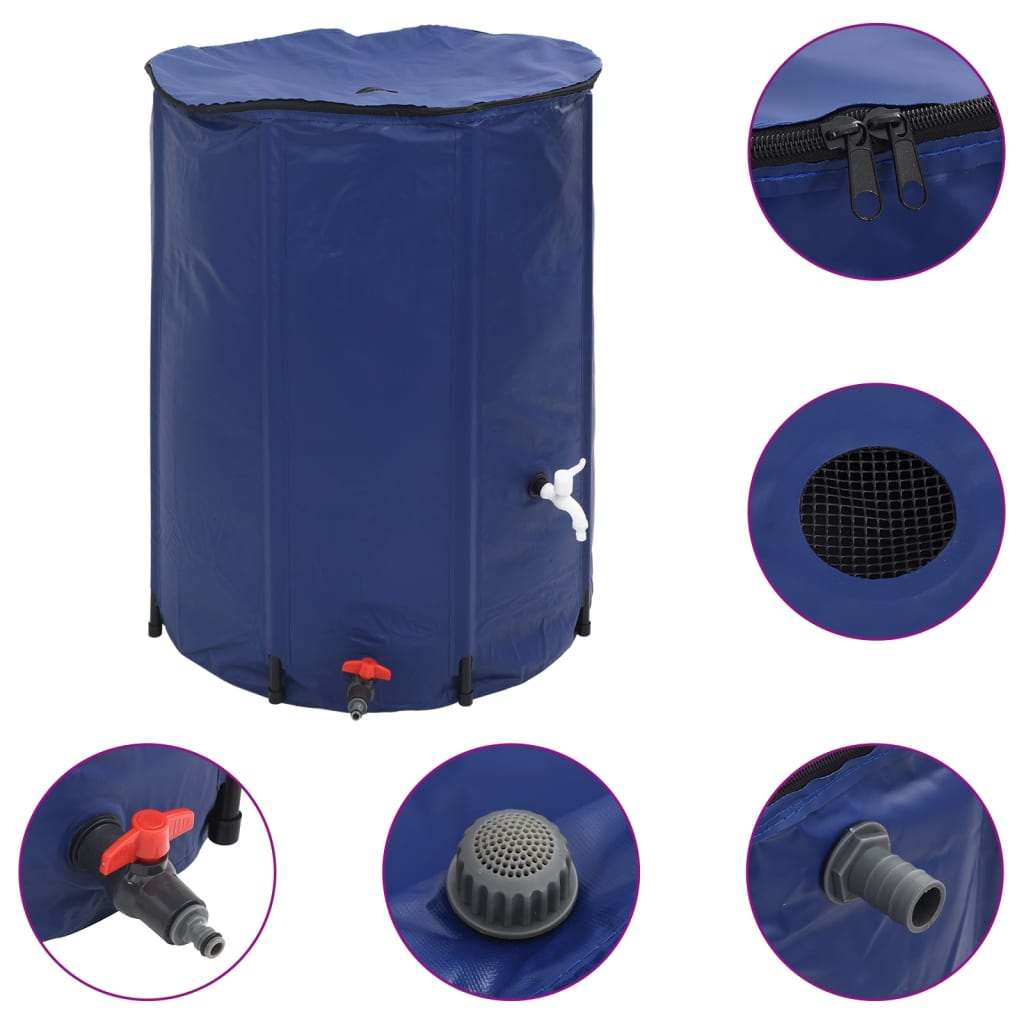 Water Tank with Tap Foldable 750 L PVC