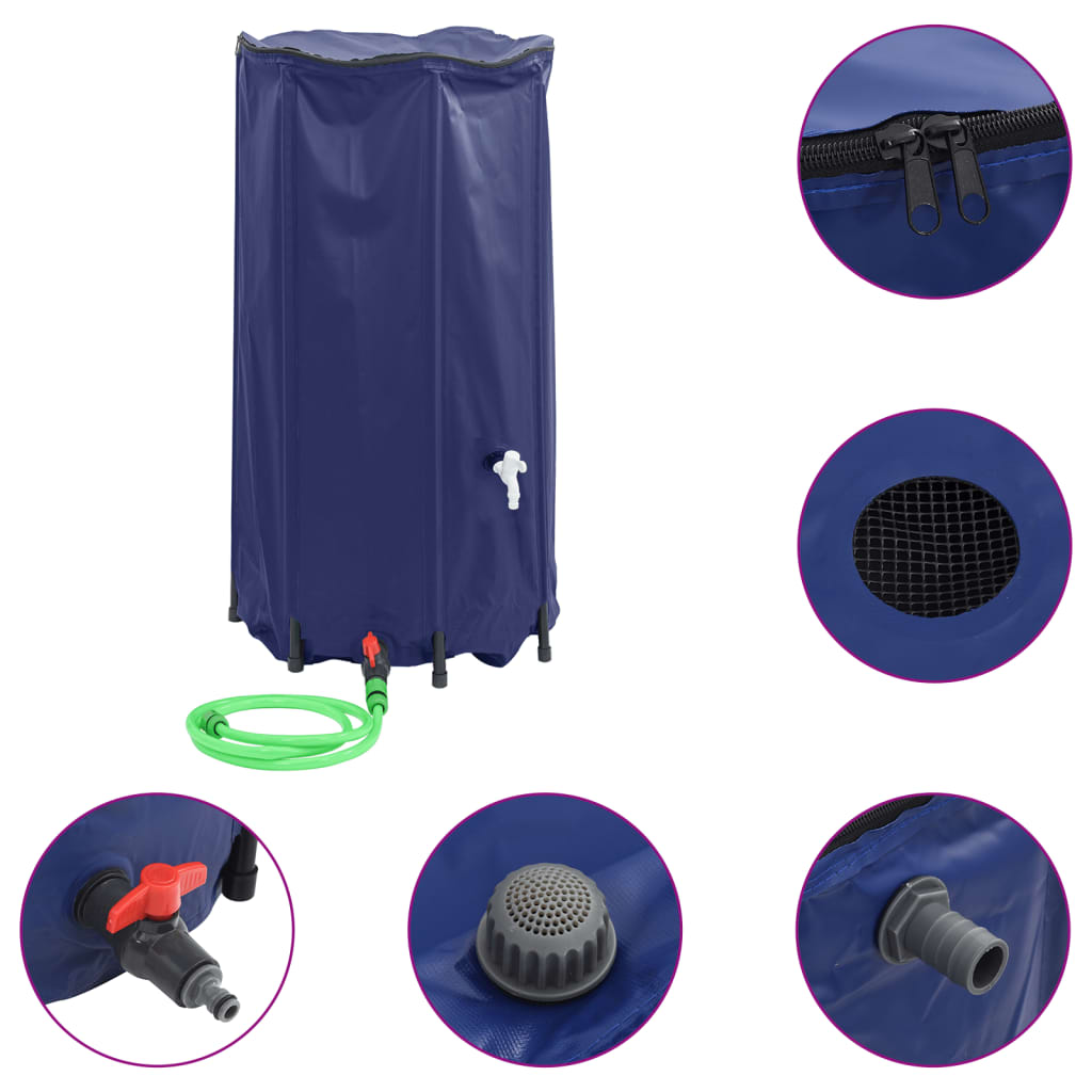 Water Tank with Tap Foldable 250 L PVC