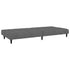 2-Seater Sofa Bed Dark Grey Velvet