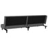 2-Seater Sofa Bed Dark Grey Velvet