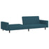 2-Seater Sofa Bed Blue Velvet