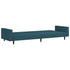 2-Seater Sofa Bed Blue Velvet