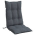 Highback Chair Cushions 4 pcs Anthracite Oxford Fabric