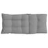 Highback Chair Cushions 6 pcs Grey Oxford Fabric