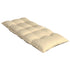 Highback Chair Cushions 2 pcs Beige Oxford Fabric