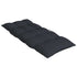 Highback Chair Cushions 4 pcs Black Oxford Fabric