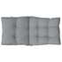 Lowback Chair Cushions 4 pcs Grey Oxford Fabric