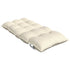 Lowback Chair Cushions 2 pcs Cream Oxford Fabric