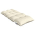 Lowback Chair Cushions 4 pcs Cream Oxford Fabric