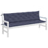 Garden Bench Cushions 2 pcs Navy Blue 200x50x7 cm Oxford Fabric