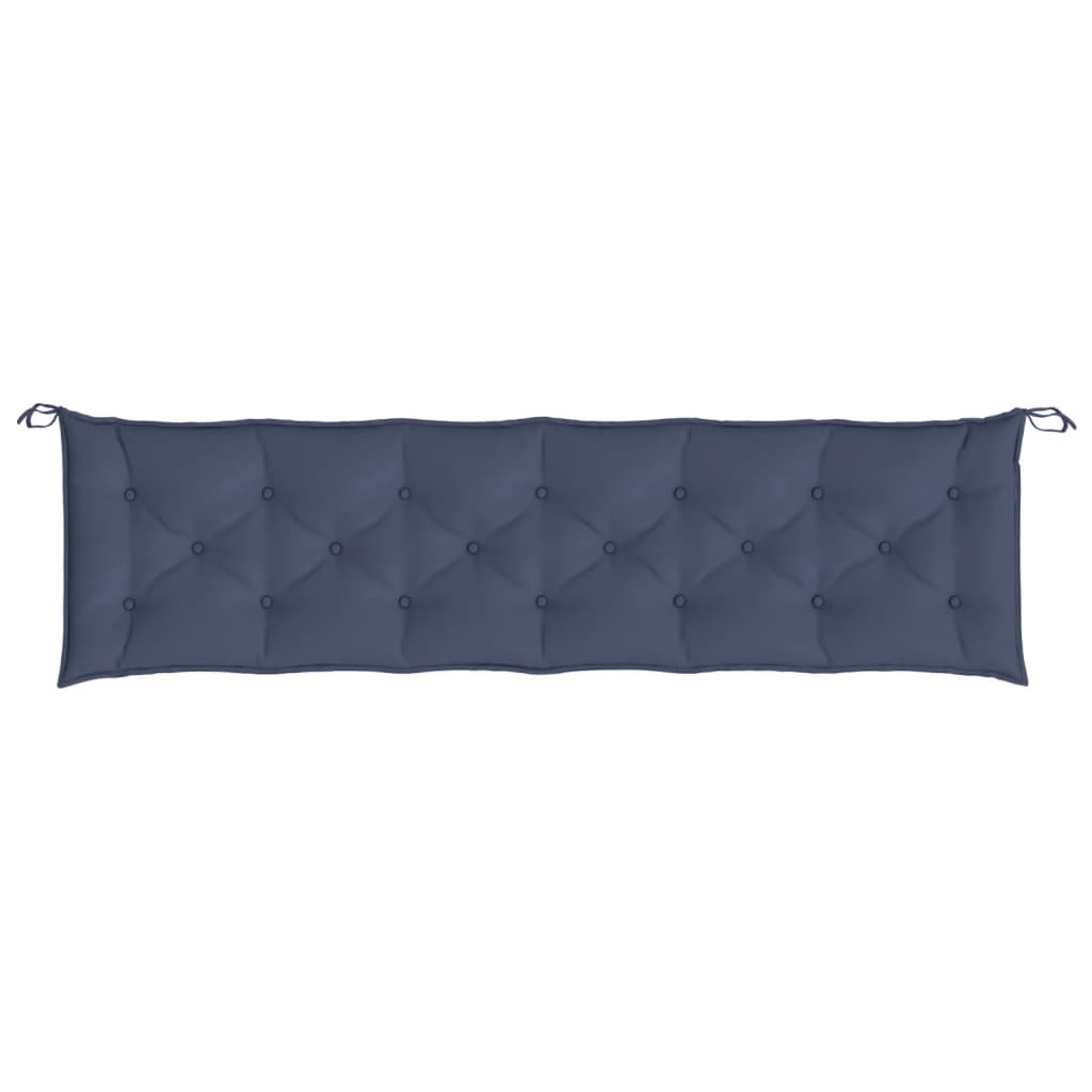 Garden Bench Cushions 2 pcs Navy Blue 200x50x7 cm Oxford Fabric