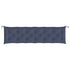 Garden Bench Cushions 2 pcs Navy Blue 200x50x7 cm Oxford Fabric