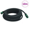 Garden Soaker Hose Black 0.6" 10 m Rubber