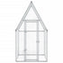 Chicken Cage Silver 100x100x190 cm Galvanised Steel