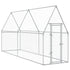 Chicken Cage Silver 400x100x190 cm Galvanised Steel