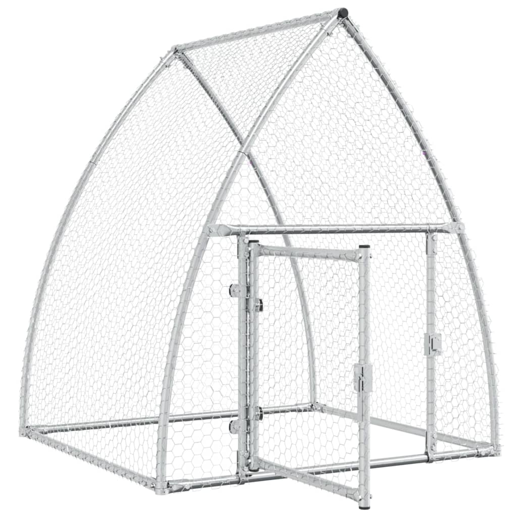 Chicken Cage Silver 100x105x120 cm Galvanised Steel