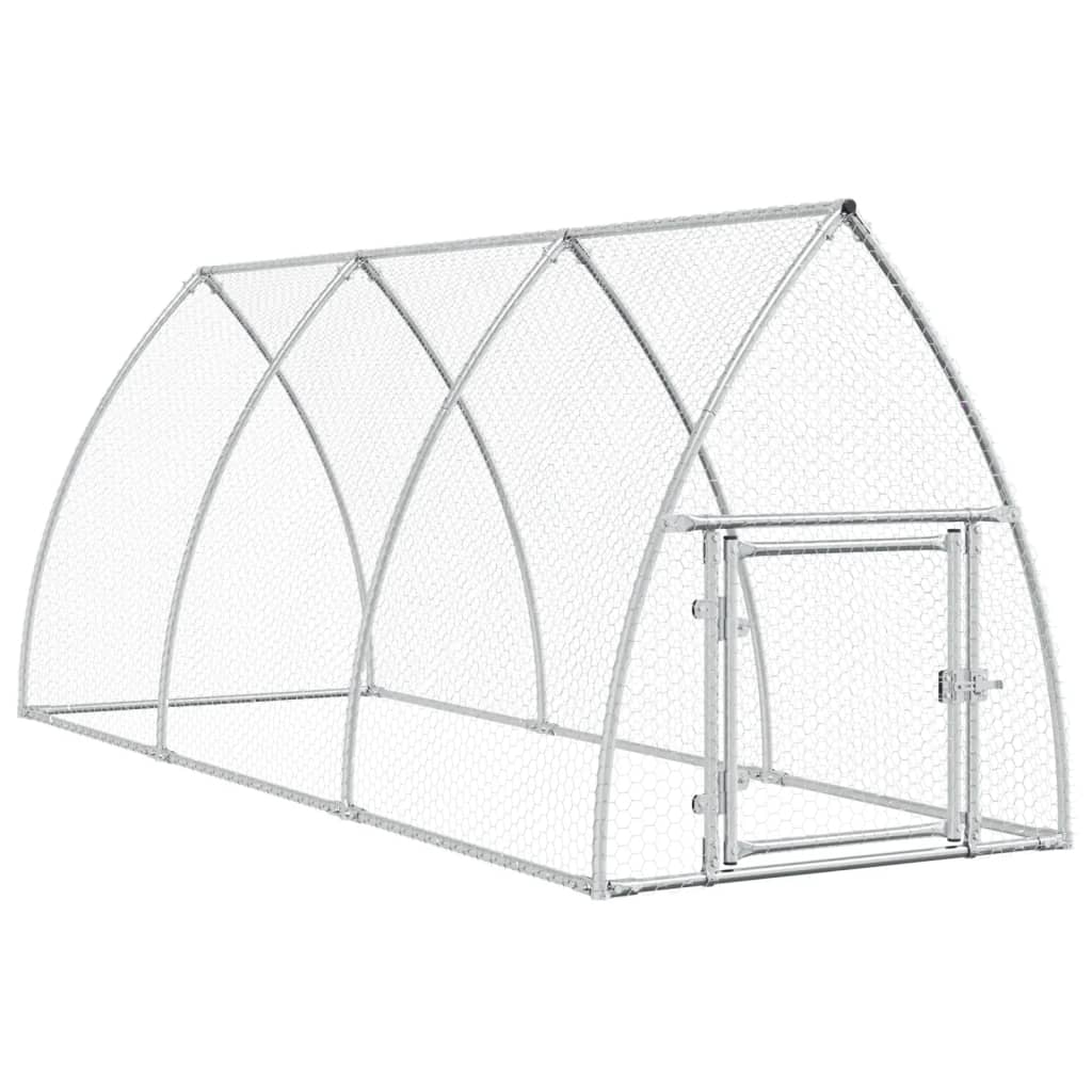 Chicken Cage Silver 300x105x120 cm Galvanised Steel