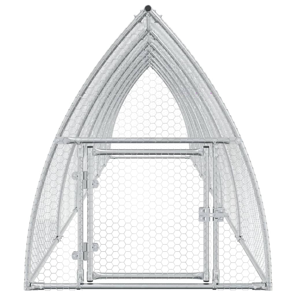 Chicken Cage Silver 600x105x120 cm Galvanised Steel