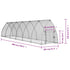 Chicken Cage Silver 600x105x120 cm Galvanised Steel