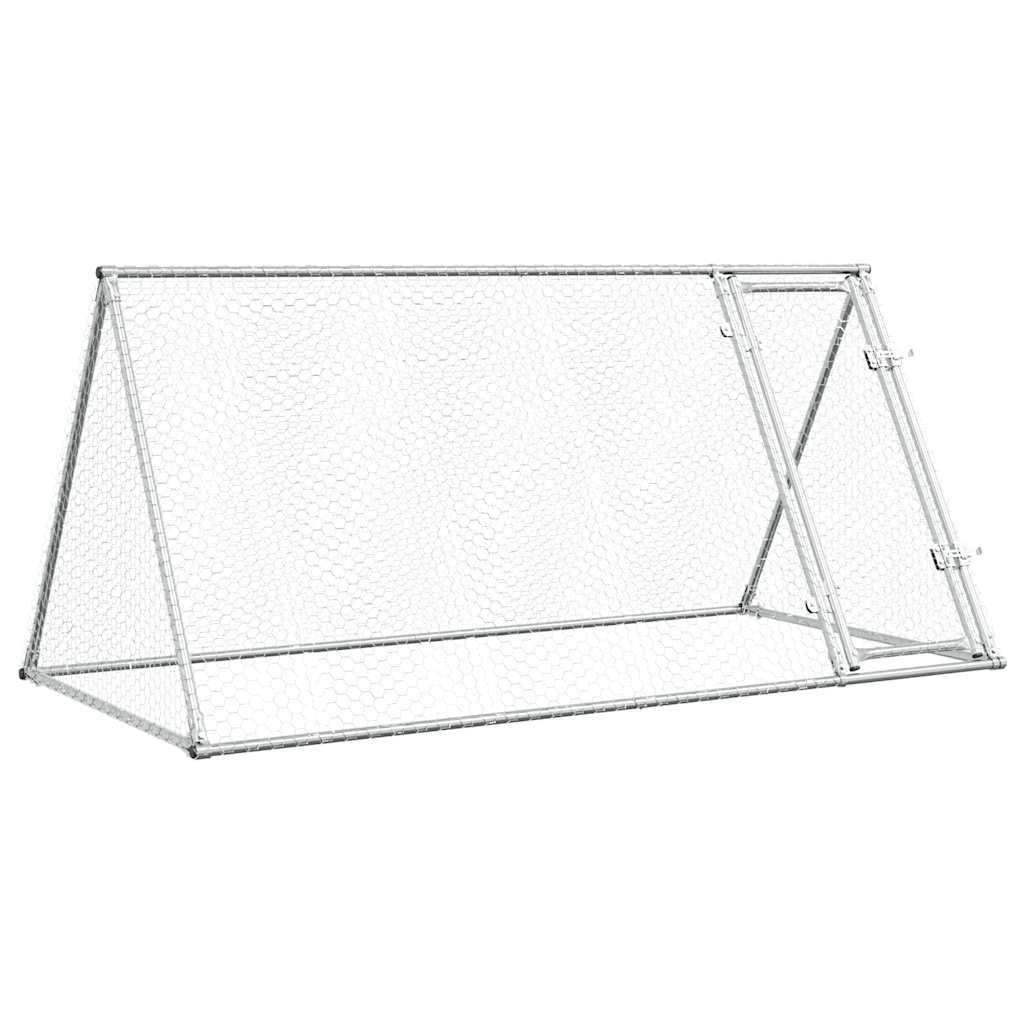 Chicken Cage Silver 200x105x91 cm Galvanised Steel