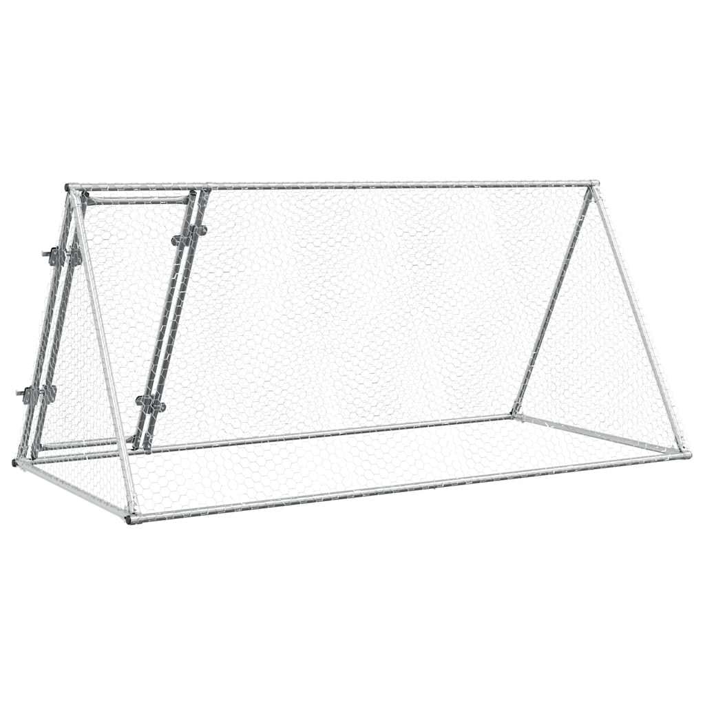 Chicken Cage Silver 200x105x91 cm Galvanised Steel