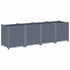 Garden Planter Blue Grey 160x40x53 cm PP