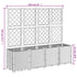 Garden Planter with Trellis Black 160x40x140 cm PP