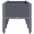 Garden Planter with Legs Blue Grey 120x40x42 cm PP